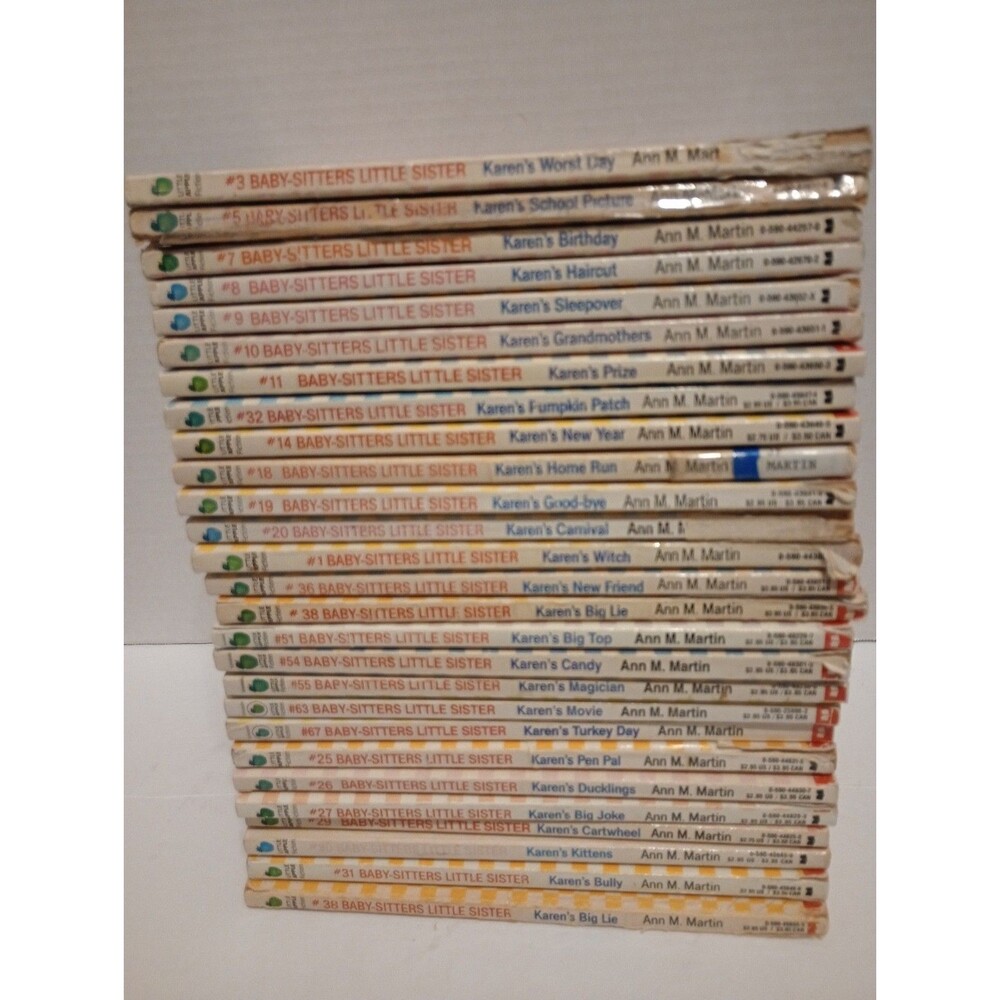 Baby Sitters Club Little Sister Books Large Lot Of 27 Books Green Apple Vintage